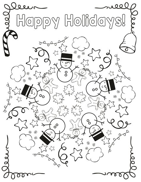 holiday coloring mandala art  basic  elementary art blog