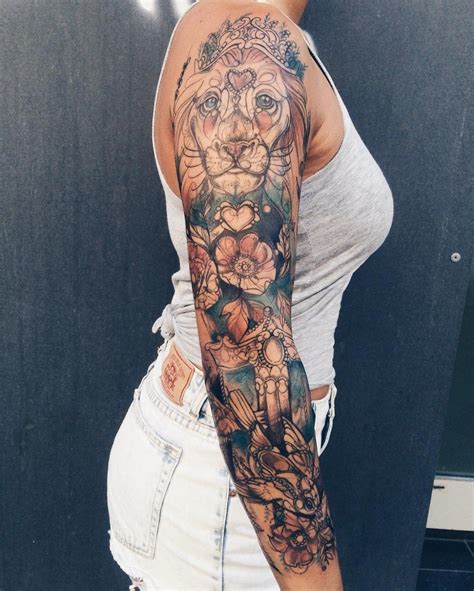 amazing sleeve tattoos  women  sleeve tattoos  women girls