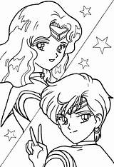 Sailor Neptune Coloring Pages Moon Uranus King Luna Drawing Sailormoon Anime Cute Getdrawings Line Template Choose Board Popular sketch template