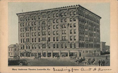 mary anderson theatre louisville ky postcard