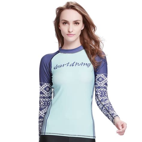 Sbart New Upf50 Long Sleeve Swimwear Lycra Surf Rashguard Swim Shirts