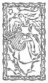 Engels Harfe sketch template