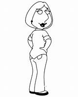 Guy Family Coloring Pages Lois Griffin Coloring4free Father Color Characters Print Doghousemusic Sheets sketch template