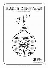 Coloring Christmas Pages Cool Ball Glass Balls Getdrawings sketch template