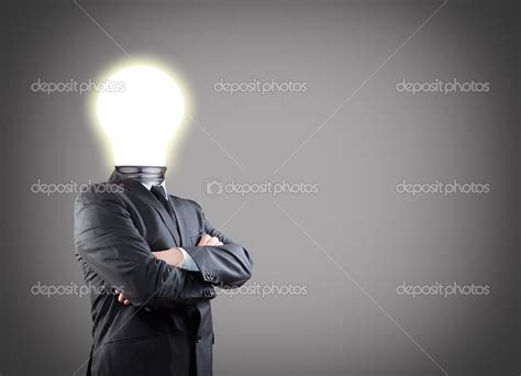light bulb head stock photo  chones