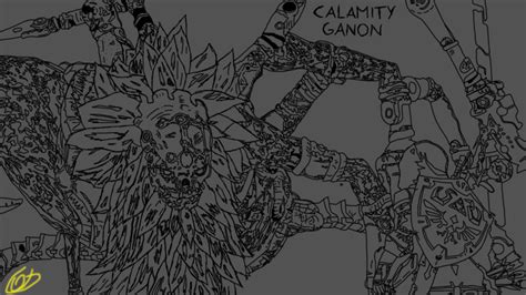 image result  calamity ganon drawing calamity ganon drawings