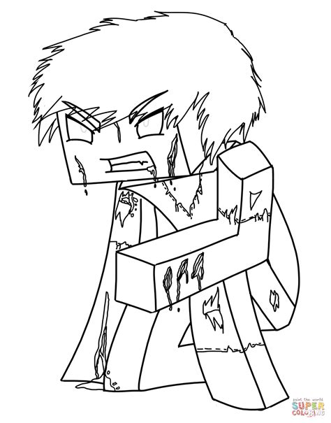 minecraft herobrine  minecraft coloring pages minecraft coloring