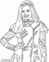 Coloring Pages Descendants sketch template