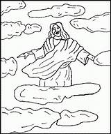 Coloring Jesus Ascension Heaven Pages Christ Real Drawing Mercy Divine Ascends Kids Popular Getdrawings Paintingvalley Children sketch template
