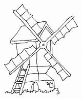 Kleurplaten Windmolen Nederlandse Windmill sketch template
