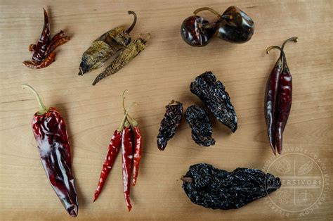 Various Dried Mexican Chilies Diversivore