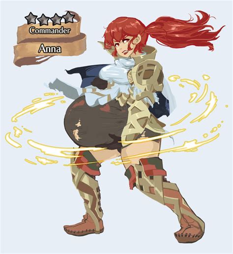 Rule 34 Anna Fire Emblem Belly Expansion Breasts Female Fire Emblem