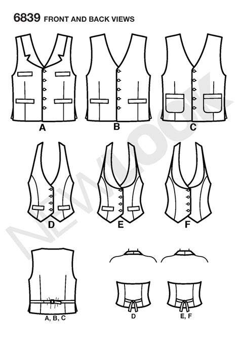 nl misses mens waistcoat vest sewing pattern sewing patterns
