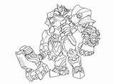 Overwatch Reinhardt Pintar Hanzo Kolorowanki Dzieci Reinhart Colorironline Bestcoloringpagesforkids sketch template