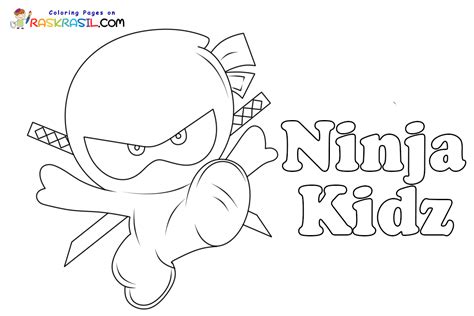 ninja kidz coloring pages