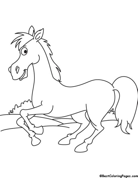 galloping horse coloring page coloring pages