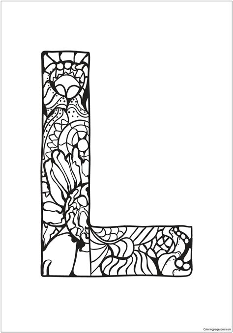 letter   kids coloring page  printable coloring pages