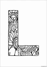 Letter Pages Kids Coloring Color Print sketch template