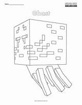 Minecraft Coloring Pages Ghast sketch template