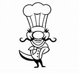 Cocinero Cozinheiro Cuoco Cuisinier Delantal Gorro Cocineros Colorier Acolore Coloritou sketch template