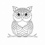 Eule Pages Mandala Ausmalbild Ausmalbilder Malvorlage Owls Malvorlagen Ausdrucken Coloriages Einfach Jen Quilling Enregistrée sketch template