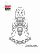 Irish Dance Sheets Template Coloring Pages sketch template