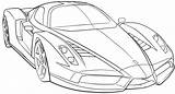 Coloring Pages Ferrari Car Speed Carscoloring Colouring sketch template