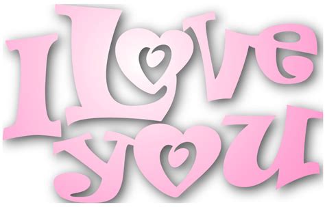 Valentines Pink I Love You Png Clipart Gallery