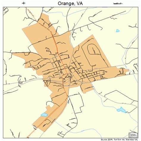 orange virginia street map