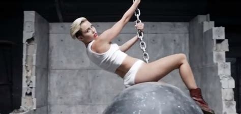 Photos Miley Cyrus’ Naughtiest “wrecking Ball” Moves