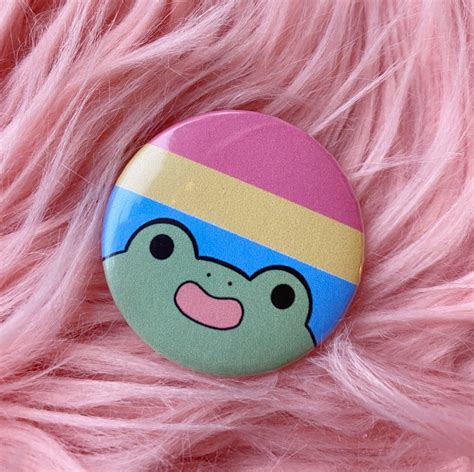 Pansexual Pin Pan Pride Queer Pin Lgbt Pins Frog Pin Etsy Uk