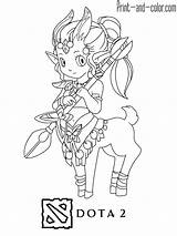 Dota Coloring Pages Print Color sketch template