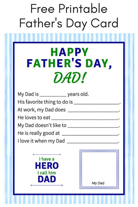printable fathers day cards   dad feel special real mom recs