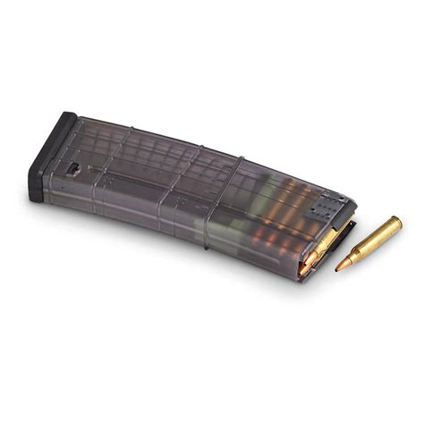 single lancer translucent ar 15 m16 magazine 30 rounds 155961 rifle