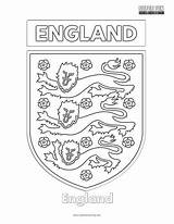 Coloring England Football sketch template