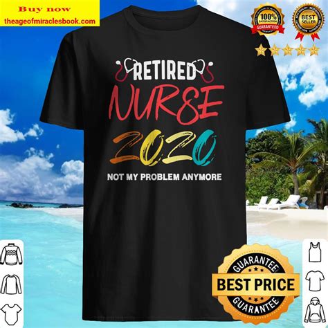 Vintage Retro Retired Nurse 2020 Retirement Ts For Nurses T Shirt