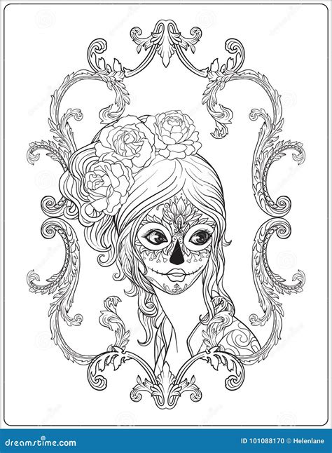 day   dead coloring sheets carinewbi