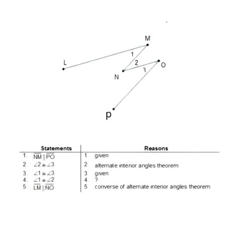 segment    parallel   segment p   angle   congruent  angle