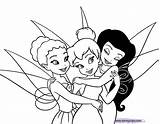 Fairies Fairy Disneyclips Tinkerbell Iridessa Tinker sketch template