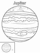 Jupiter Coloring Planet Pages Planeta sketch template