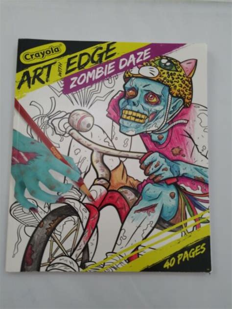 crayola art  edge zombie daze adultkids coloring book