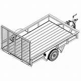 Trailer Utility Drawing Blueprints Northern Tool Getdrawings Amazon Equipment sketch template