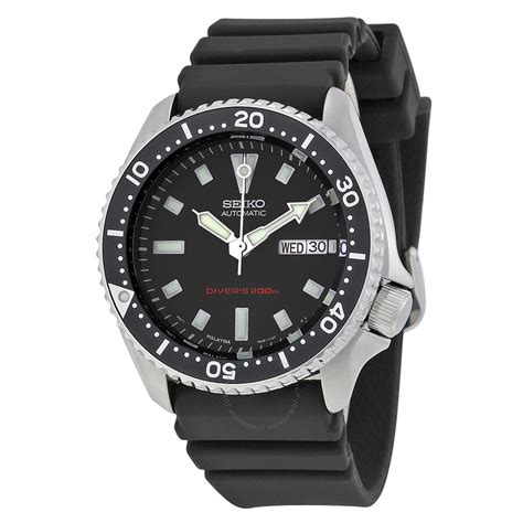 seiko diver automatic black dial mens  skx  watches stainless steel