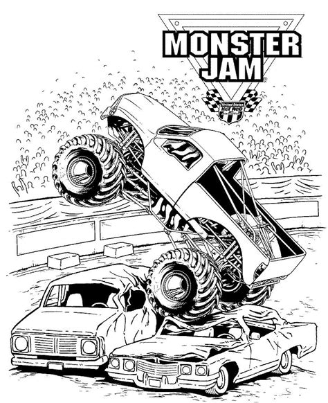 colouring pages monster truck monster truck coloring pages  kids