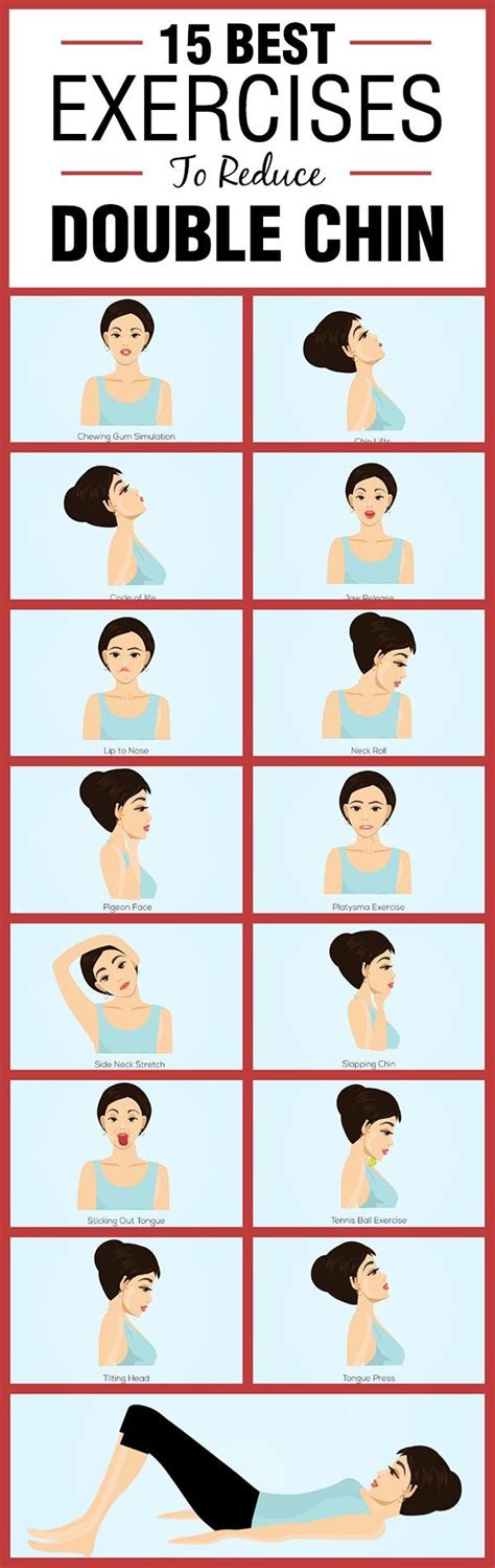 exercises  reduce double chin pictures   images