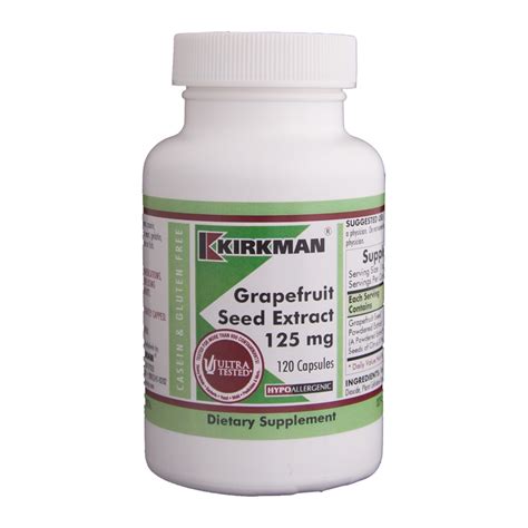 kirkman grapefruit seed extract  capsules invest  health