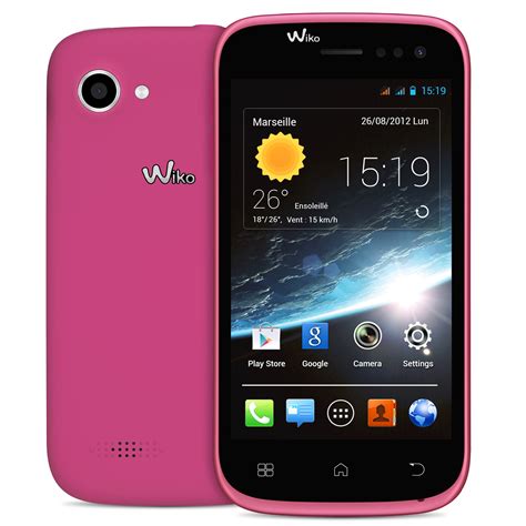 wiko cink slim  rose mobile smartphone wiko sur ldlc