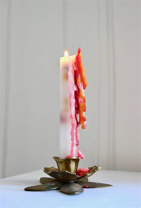 Rainbow Drip Candles Dripping Candles Candle Wax Dripping Candles