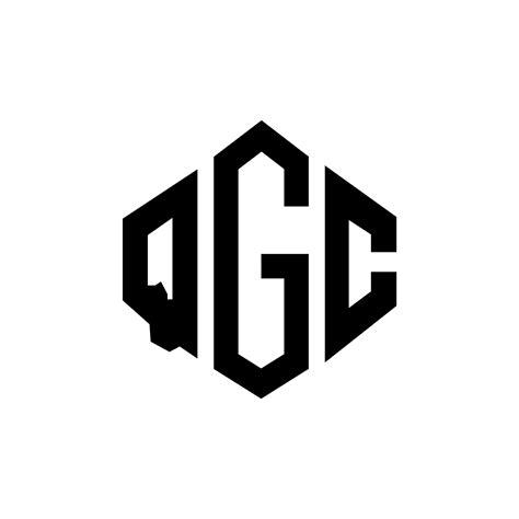diseno de logotipo de letra qgc  forma de poligono diseno de logotipo en forma de cubo