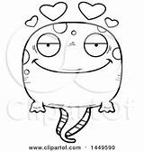 Tadpole Mascot Lineart Pollywog sketch template